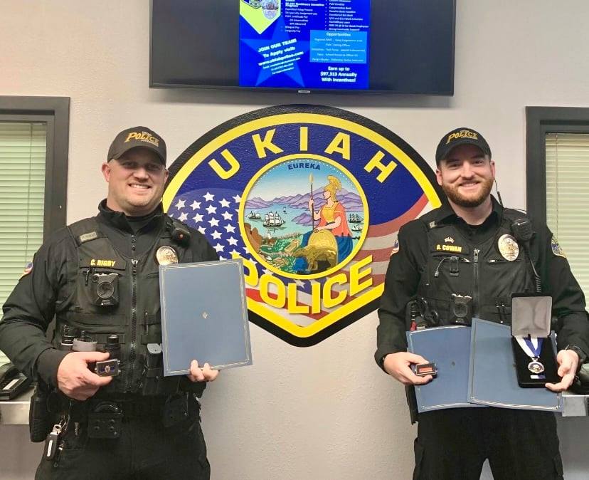 Ukiah Police Department Awards Officers For Outstanding Achievements Of ...