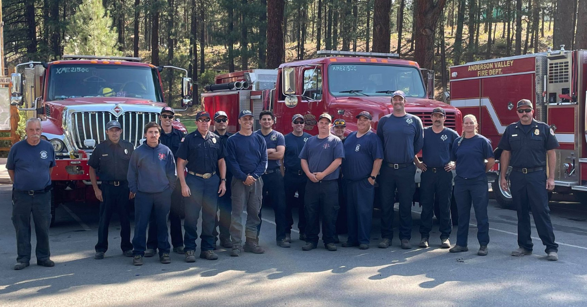 Five Mendocino County Fire Departments Are Providing Mutual Aid In The ...