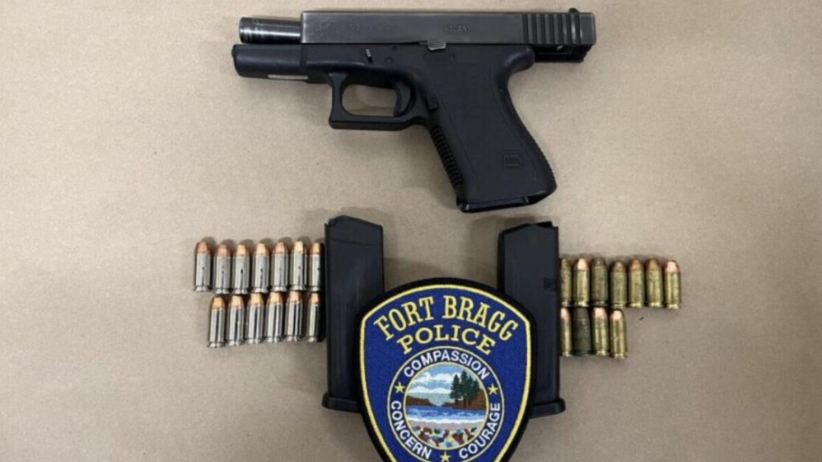 Fort Bragg Police arrest two people after threatening incident and confiscate loaded firearm